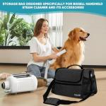 POCDUORG Pet Travel/Grooming Supplies Organizer Carry Bag - Compatible with Oneisall/Neabot Dog Grooming Vacuum, Large Capacity - Bag Only (Black)