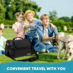 POCDUORG Pet Travel/Grooming Supplies Organizer Carry Bag - Compatible with Oneisall/Neabot Dog Grooming Vacuum, Large Capacity - Bag Only (Black)