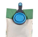 Dexas Pets Collapsible KlipScoop Collapsible Dry Dog Food Scoop and Dog Food Bag Clip, 1 Cup Capacity, Pro Blue
