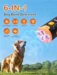 Dog Bark Deterrent Device– Ultrasonic Anti Barking Device for Dogs, 3X Emitters, Rechargeable Trainer for Dogs 6M–8Y, Indoor/Outdoor (Black)