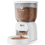 IMIPAW PET Automatic Cat Feeder: 4L Cat Food Dispenser Timed Precise Auto Feeder Programmable 1-6 Meals- Easy to Clean& Dual Power with Desiccant Bag Keeps Food Fresh- Reliable Pet Feeder for Cats
