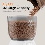 IMIPAW PET Automatic Cat Feeder: 4L Cat Food Dispenser Timed Precise Auto Feeder Programmable 1-6 Meals- Easy to Clean& Dual Power with Desiccant Bag Keeps Food Fresh- Reliable Pet Feeder for Cats