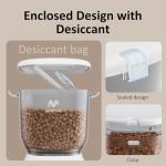 IMIPAW PET Automatic Cat Feeder: 4L Cat Food Dispenser Timed Precise Auto Feeder Programmable 1-6 Meals- Easy to Clean& Dual Power with Desiccant Bag Keeps Food Fresh- Reliable Pet Feeder for Cats