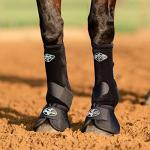 Professional's Choice 2XCOOL Sports Medicine Horse Boots | Protective & Breathable Design for Ultimate Comfort, Durability & Cooling in Active Horses | 2 Pack (BLACK, MEDIUM)