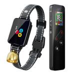 Cat Training Collar Cat Bark Collar with Remote Electric Cats Shock Collar 3300FT IP67 Waterproof 3 Training Modes Beep Vibration Shock Mode Top Meowing Effective for Bad Behavior Black Knight