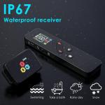 Cat Training Collar Cat Bark Collar with Remote Electric Cats Shock Collar 3300FT IP67 Waterproof 3 Training Modes Beep Vibration Shock Mode Top Meowing Effective for Bad Behavior Black Knight