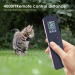 Cat Training Collar Cat Bark Collar with Remote Electric Cats Shock Collar 3300FT IP67 Waterproof 3 Training Modes Beep Vibration Shock Mode Top Meowing Effective for Bad Behavior Black Knight