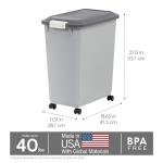 Dog Food Storage Bin with Wheels and Scoop