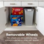 Dog Food Storage Bin with Wheels and Scoop