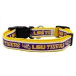 Pets First Collegiate Pet Accessories, Dog Collar, LSU Tigers, Large