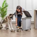 Dog Food Storage Bin with Wheels and Scoop