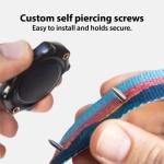 Elevation Lab TagVault AirTag Dog Collar Mount (Single) - IP69 Waterproof, Doesn't Dangle, Fits All Width Collars, Glow in The Dark