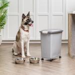 Dog Food Storage Bin with Wheels and Scoop