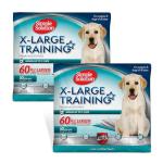 Simple Solution Extra Large Puppy Training Pads – Leak-Proof Potty Pads for Large Dogs – Absorbent and Disposable with Odor Control for Housebreaking – 28 x 30 Inches – 100 Count