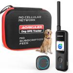 Aorkuler Outdoor GPS Dog Tracker for No-Signal Areas - Outdoor Pet Locator Finder Tracker, Real-Time Tracking for Hiking/Walking/Camping, Works in Remote Wilderness/Farms/Large Parks (Tracker 2)