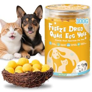 Freeze-Dried Quail Egg Yolk Treats for Pets