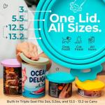 3 Pack Universal Pet Food Can Covers