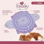 Sweet Goodbye Cocoon® - Eco-Friendly Pet Burial & Cremation Ceremony Kit (Premium Wool) - Casket for Dogs and Cats (Choose Size & Color) (Small, Lavender)