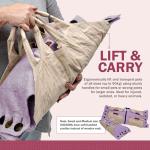 Sweet Goodbye Cocoon® - Eco-Friendly Pet Burial & Cremation Ceremony Kit (Premium Wool) - Casket for Dogs and Cats (Choose Size & Color) (Small, Lavender)