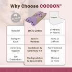 Sweet Goodbye Cocoon® - Eco-Friendly Pet Burial & Cremation Ceremony Kit (Premium Wool) - Casket for Dogs and Cats (Choose Size & Color) (Small, Lavender)