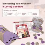 Sweet Goodbye Cocoon® - Eco-Friendly Pet Burial & Cremation Ceremony Kit (Premium Wool) - Casket for Dogs and Cats (Choose Size & Color) (Small, Lavender)