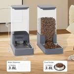 Wefeedy Stainless Steel Cat Feeder and Water Dispenser Set