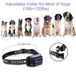 E-FENCE GPS Wireless Dog Collar Fence System, Electric Dog Collar Fence,Pet Containment System Rechargeable, Outdoor Use Only(2 Pack)