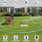 E-FENCE GPS Wireless Dog Collar Fence System, Electric Dog Collar Fence,Pet Containment System Rechargeable, Outdoor Use Only(2 Pack)