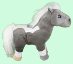 Shelter Pets Series Two: Xena - 10" Grey and White Mini Horse Plush Toy Stuffed Animal - Based on Real-Life Adopted Pets - Benefiting The Animal Shelters They were Adopted from - Miniature