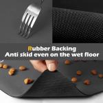 Absorbent Dog Feeding Mat for Messy Drinkers