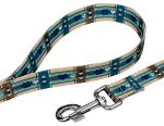 Country Brook Petz - Deluxe Puppy Picnic Dog Collar and Leash - Plaid and Argyle Collection Featuring Charming Designs (1 Inch, Medium)