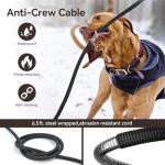 Heated Water Bowl for Outdoor Dogs Cats, 3.7L Thermostatic Heated Pet Bowl for Outside Dog Cat Chickens Duck Birds Waterer in Winter, Automatic Heated Dog Bowl Outdoor with Anti Chew Cord
