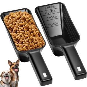 2 Pack Dog Food Scoop with Measuring Lines