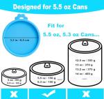 Silicone Cat Food Can Covers - 2 Pack