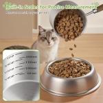 Stainless Steel Pet Food Scoop with Wooden Handle