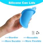 Silicone Cat Food Can Covers - 2 Pack