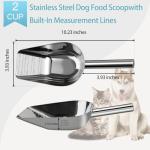 Aloxina Stainless Steel Pet Food Scoop 1 Cup