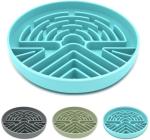 Lesipee Slow Feeder Dog Bowl for Large & Small Pets, Anti Choking Puzzle Dog Food Lick Mat with Non-Slip Base, Interactive Pet Slow Eating, Silicone Licking Mat Cat Feeding Bowl for Puppies & Cats
