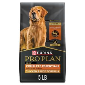Purina Pro Plan Complete Essentials Shredded Blend Chicken and Rice Dog Food Dry Formula with Probiotics for Dogs - 5 lb.