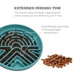 Lesipee Slow Feeder Dog Bowl for Large & Small Pets, Anti Choking Puzzle Dog Food Lick Mat with Non-Slip Base, Interactive Pet Slow Eating, Silicone Licking Mat Cat Feeding Bowl for Puppies & Cats