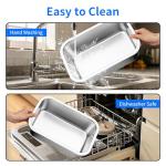 Ohtomber Stainless Steel 1.25 Gallons Large Dog Water Bowl, Metal Pet Dog Water & Food Bowl No Spilling, Outdoor Feeder Dish Plate for Cat, Big, Extra Large Pet