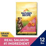 Nature's Recipe Grain Free Dry Dog Food, Salmon, Sweet Potato & Pumpkin Recipe, 12 lb. Bag