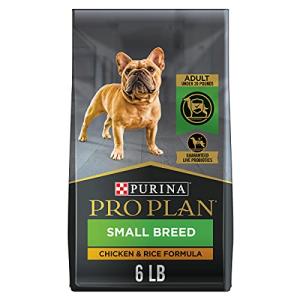 Purina Pro Plan Small Breed Dry Dog Food Chicken and Rice Formula With Guaranteed Live Probiotics - 6 lb. Bag