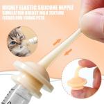 Pet Feeding Syringe -10 Pcs Silicone Feeding Nursing Nipple and 5ML/10ML Feeding Syringe, Pet Nursing Feeding Tools for Kittens Puppies Newborn Animals