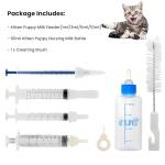 SLWHYZL Kitten Bottle Feeding Kit 1ml 3ml 5ml 10ml 60ml - Kitten Milk Replacement Small Animals Waterer Feeder Newborn Puppy Bottles for Nursing