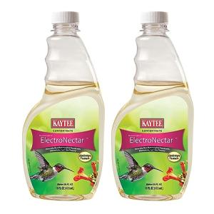 Kaytee Hummingbird ElectroNectar Wild Bird Food, 16 oz Concentrate 2 Pack, Makes 128 oz of ElectroNectar