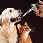 Nuanchu 2 Pieces Pet Pill Plunger Popper for Small Cats Dogs Pill Gun Dispenser Shooter Pet Piller Soft Tip Tablet Syringe Pusher Animal Medicine Feeder for Feeding Accessories (Green)