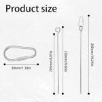 3 PCS Bird Food Holder, Small Animal Stainless Steel Fruit Vegetable Stick Holder Bird Feeder Toy Cage Foraging Hanging Food Feed Treating Tool for Parrots Cockatoo Cockatiel