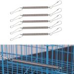 ArrErr 10 Pack Small Animal Water Bottle Holder Spring Replacement Cage Water Bottles Spring Mount with Clips for Pet Playpen Rabbit Cage Water Feeder Water Dispenser Guinea Pig Hamster Bunny Ferret