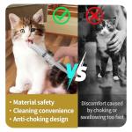 Pet Feeding Kit with Silicone Nipples and Syringes for Kittens, Puppies, Small Animals, 2 Nipples + 2 Syringes (2)